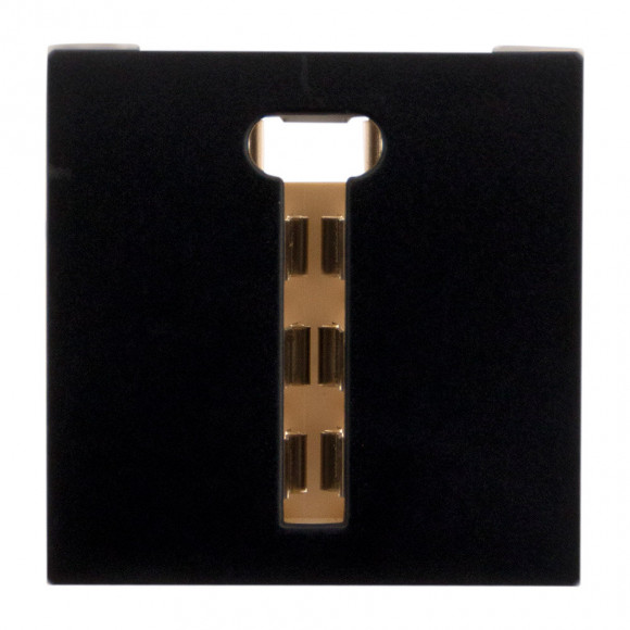 Prise Tel. 8 Plots - Moteur Seul - Noir  - Simplea