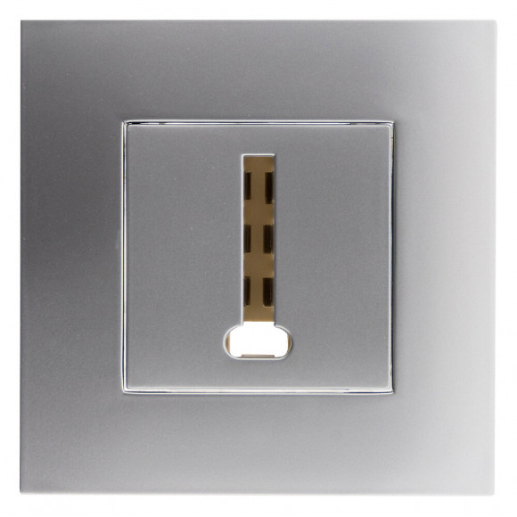 Prise Tel. 8 Plots Prêt À Poser - Silver - Simplea