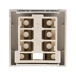 Prise Tel. 8 Plots - Moteur Seul - Silver - Simplea