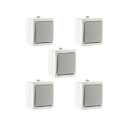 Va-et-vient Simple Gris Clair Ip54 - Akya