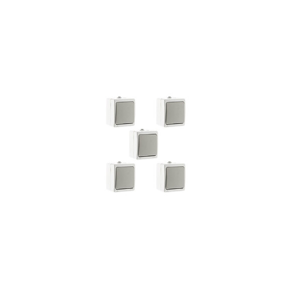 Va-et-vient Simple Gris Clair Ip54 - Akya