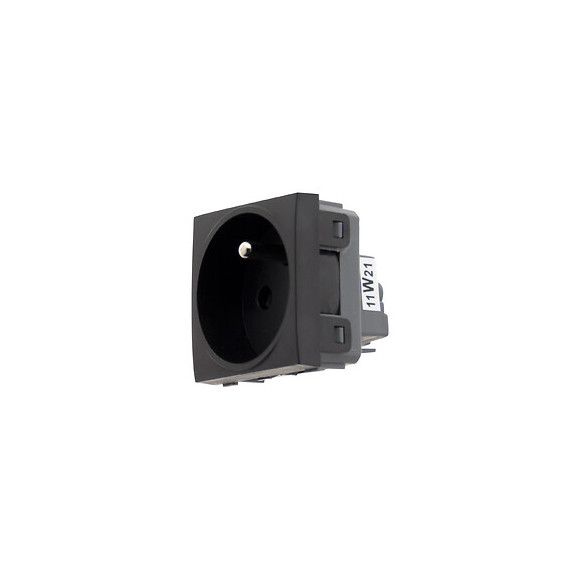 Prise 2p+t Connexion Auto. - Moteur Seul -  Noir - Simplea