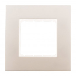 Plaque Blanc Simple Mat + 1 Support Transp. + Griffes - Simplea