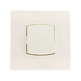 Bouton Poussoir Borne-auto Vis + Griffes Blanc - Diwone