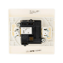 Bouton Poussoir Borne-auto Vis + Griffes Blanc - Diwone