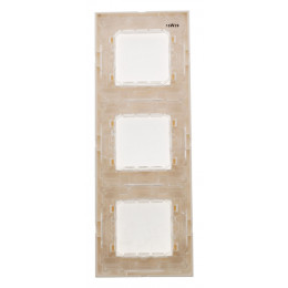 Plaque Blanc Triple Mat + 3 Supports Transp. + Griffes - Simplea