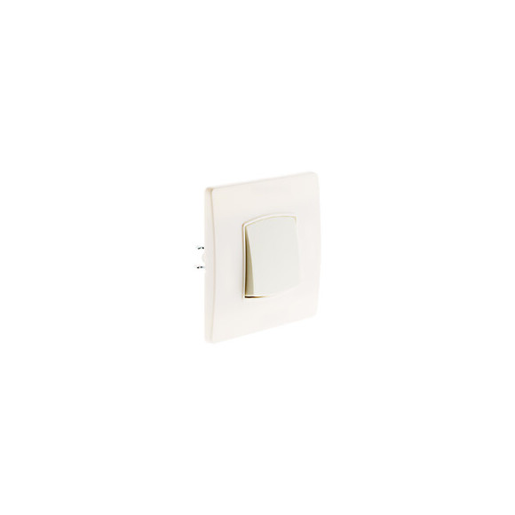 Bouton Poussoir Borne-auto Vis + Griffes Blanc - Diwone