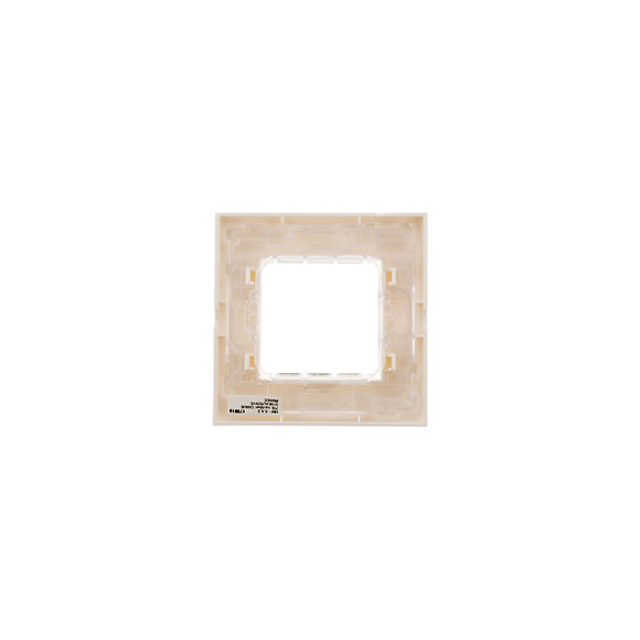 Plaque Blanc Simple Mat + 1 Support Transp. + Griffes - Simplea