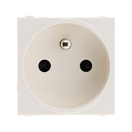 Prise 2p+t Connexion Auto. - Moteur Seul -  Blanc - Simplea