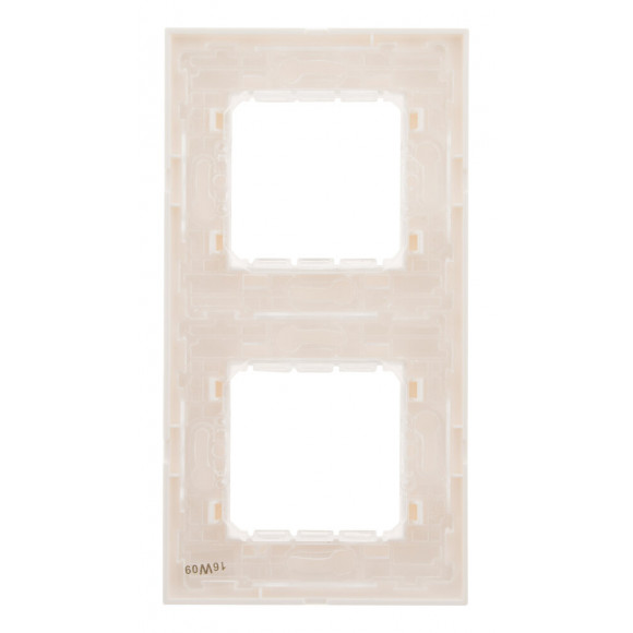 Plaque Blanc Double Mat + 2 Supports Transp. + Griffes - Simplea