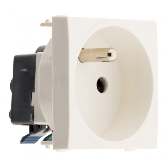 Prise 2p+t Connexion Auto. - Moteur Seul -  Blanc - Simplea