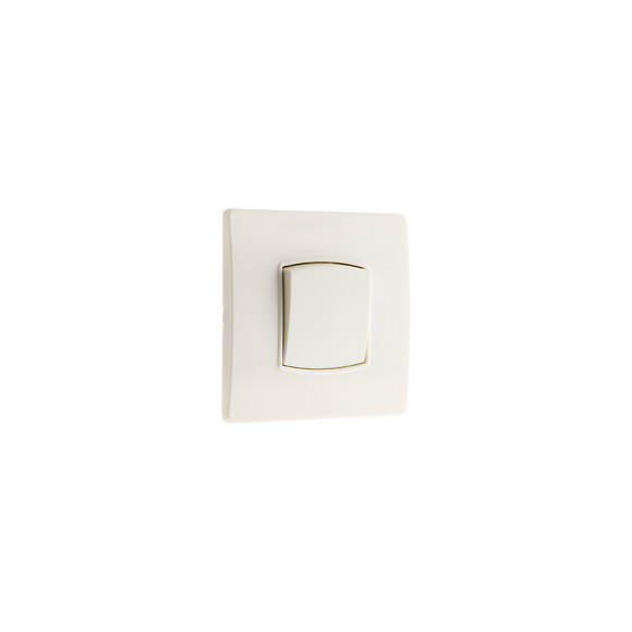 Bouton Poussoir Borne-auto Vis + Griffes Blanc - Diwone