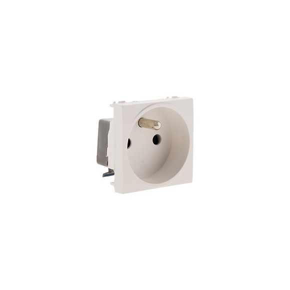 Prise 2p+t Connexion Auto. - Moteur Seul -  Blanc - Simplea