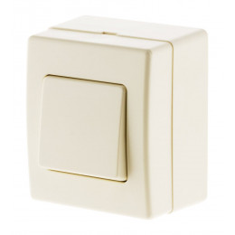 Bouton Poussoir 10a Saillie - Beijing Blanc