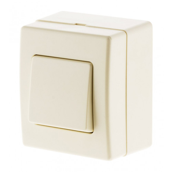 Bouton Poussoir 10a Saillie - Beijing Blanc