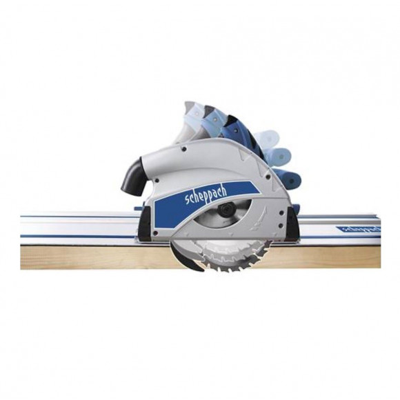 Scie Plongeante Scheppach 1200w - 160 Mm - Pl55  Livree Avec 2 Rails De 700 Mm, Un Connecteur De Rail Et Un Anti-basculement