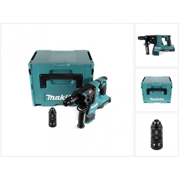Makita Dhr 281 Zj Perforateur-burineur Sans Fil Brushless 28 Mm 2x 18 V  Pour Sds-plus Avec Mandrin De Changement Rapide + Coff