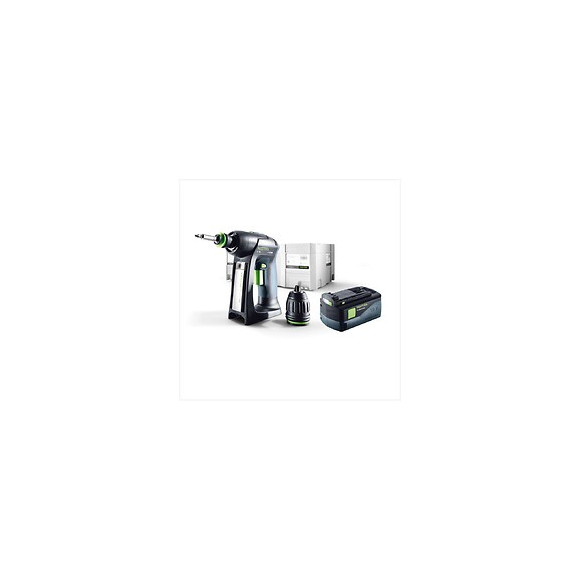 Festool C 18 Li-basic Perceuse-visseuse Sans Fil (574737) Avec Boîtier Systainer + 1x Bp 18 Li 5,2 As Batterie (200181)