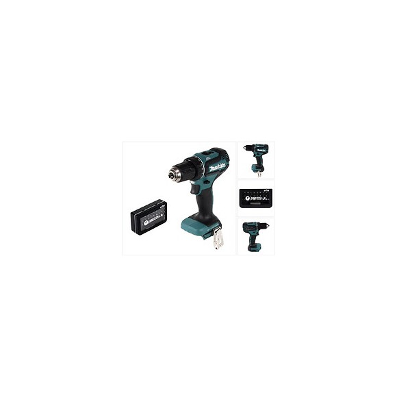 Makita Ddf 485 Z Perceuse-visseuse Sans Fil 18v 50nm + Boîte D'embouts Wiha Bit Set - 31 Pièces  - Sans Batterie, Sans Charge