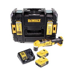 Dewalt Dcd 740 P2 18 V Li-ion Perceuse D'angle Sans Fil + Malette De Transport Tstak Ii + 2 X Batteries 5,0 Ah + Chargeur