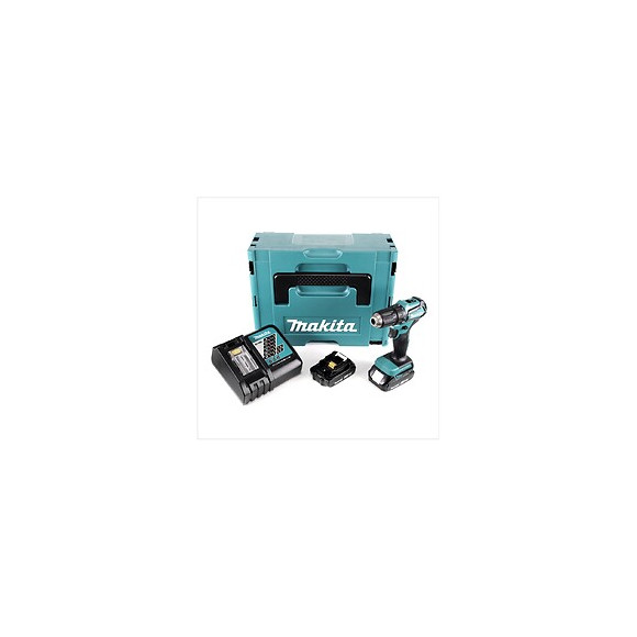 Makita Ddf 483 Ryj 18 V Perceuse Visseuse Sans Fil Avec Boîtier Makpac + 2x Batteries Bl 1820 2,0 Ah + Chargeur Dc18rc