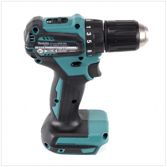 Makita Ddf 483 Zj 18 V Perceuse Visseuse Sans Fil Avec Boîtier Makpac Sans Batterie, Ni Chargeur