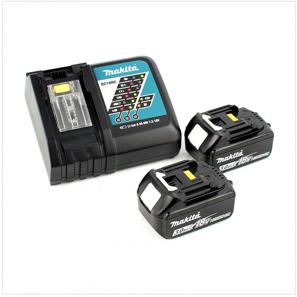 Makita Ddf 484 Rfj 18 V Perceuse Visseuse Sans Fil Brushless 54 Nm Avec Boîtier Makpac + 2x Batteries Bl1830 3,0 Ah + Chargeur