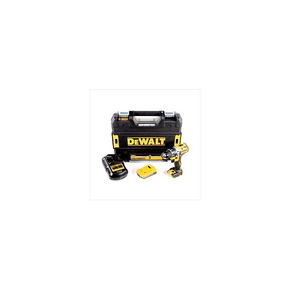 Dewalt Dcd 791 D1 18 V Perceuse Sans Fil Brushless Avec Boîtier Tstak-box + 1x Batterie Dcb 183 2,0 Ah + Chargeur Dcb 105