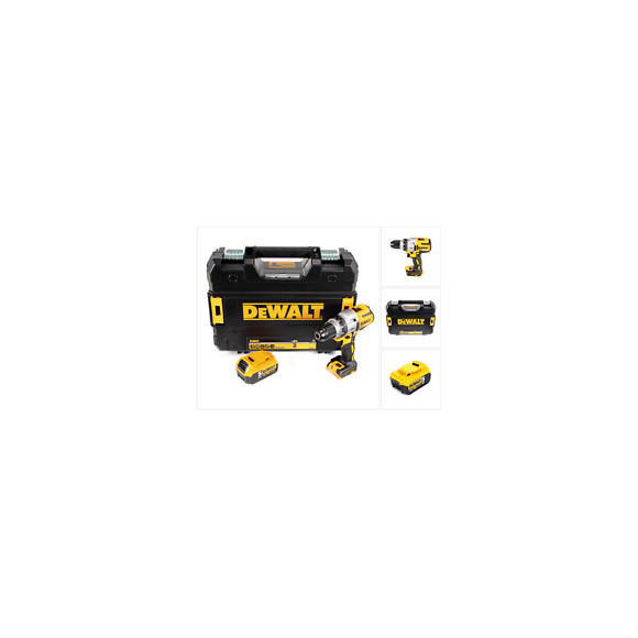 Dewalt Dcd 991 18 V Brushless Li-ion Perceuse-visseuse Sans Fil 3 Vitesses + Coffret Tstak Ii + 1 X Batterie Dcb 184 5,0 Ah - S
