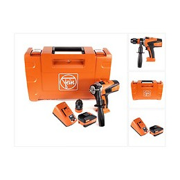 Fein Ascm 18 Qm Perceuse-visseuse Sans Fil - 4 Vitesses 18v 90nm ( 71161164000 ) Set + Coffret De Transport + 1x Batterie 6,0 A