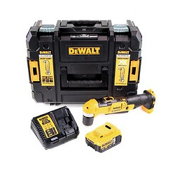 Dewalt Dcd 740 P1 18 V Li-ion Perceuse D'angle Sans Fil + Malette De Transport Tstak Ii + 1 X Batterie 5,0 Ah + Chargeur