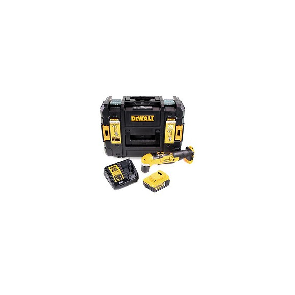 Dewalt Dcd 740 P1 18 V Li-ion Perceuse D'angle Sans Fil + Malette De Transport Tstak Ii + 1 X Batterie 5,0 Ah + Chargeur