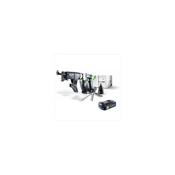 Festool Dwc 18-2500 Li Basic Visseuse Sans Fil Pour Plaquistes Avec Boîtier Systainer + Chargeur De Vis + 1x Batterie Bp 18 Li