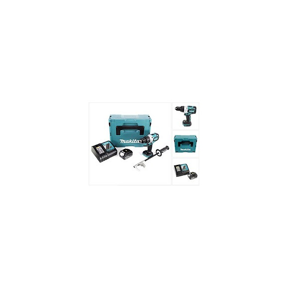 Makita Ddf 481 Rf1j Perceuse-visseuse Sans Fil 18v 115 Nm + Makpac + 1x Batterie  3,0 Ah + Chargeur