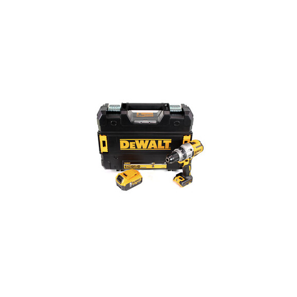 Dewalt Dcd 991 18 V Brushless Li-ion Perceuse-visseuse Sans Fil 3 Vitesses + Coffret Tstak Ii + 1 X Batterie Dcb 184 5,0 Ah - S