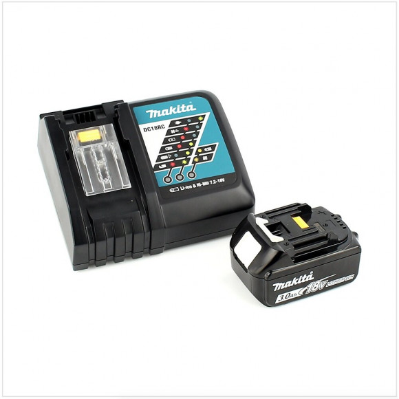 Makita Ddf 484 Rf1j 18 V Perceuse Visseuse Sans Fil Brushless 54 Nm Avec Boîtier Makpac + 1x Batterie Bl1830 3,0 Ah + Chargeur