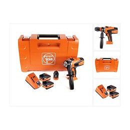 Fein Ascm 18 Qm Perceuse-visseuse Sans Fil - 4 Vitesses 18v 90nm ( 71161164000 ) Set + Coffret De Transport + 2x Batteries 6,0 
