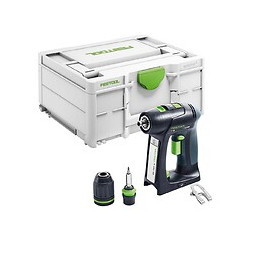 Festool C 18 Basic Perceuse-visseuse Sans Fil 18 V 45 Nm Brushless + Coffret De Transport ( 576434 ) - Sans Batterie, Sans Char