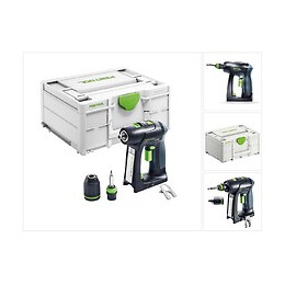Festool C 18 Basic Perceuse-visseuse Sans Fil 18 V 45 Nm Brushless + Coffret De Transport ( 576434 ) - Sans Batterie, Sans Char