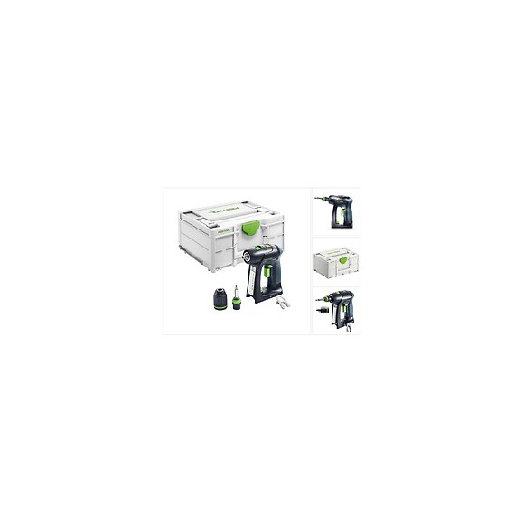 Festool C 18 Basic Perceuse-visseuse Sans Fil 18 V 45 Nm Brushless + Coffret De Transport ( 576434 ) - Sans Batterie, Sans Char