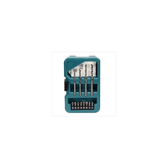 Makita D-40216 Jeu D'embouts Et De Forets - 17 Pièces + Coffret En Plastique