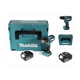 Makita Ddf 485 G1j 18 V Li-ion Perceuse Visseuse Sans Fil Brushless 13 Mm + Coffret Makpac + 1 X Batterie 6,0 Ah - Sans Chargeu