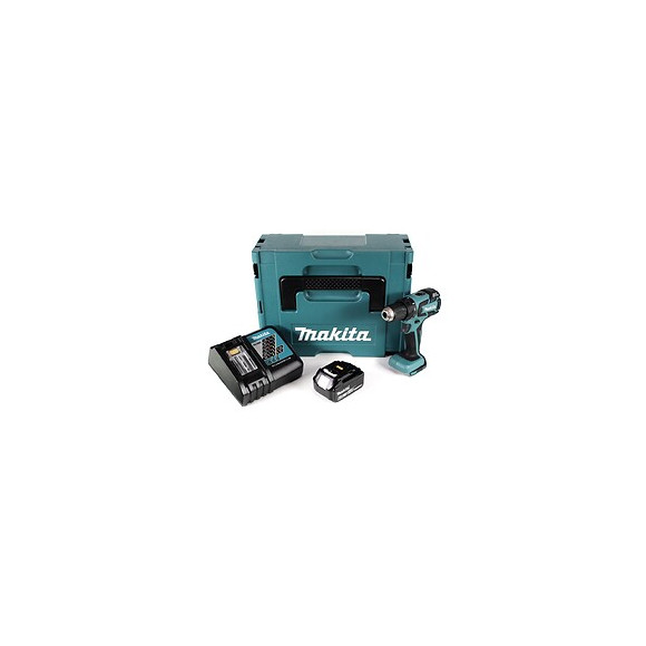Makita Ddf 459 Rg1j 18 V Li-ion Perceuse Visseuse Sans Fil + Coffret Makpac + 1 X Batterie 6,0 Ah + Chargeur