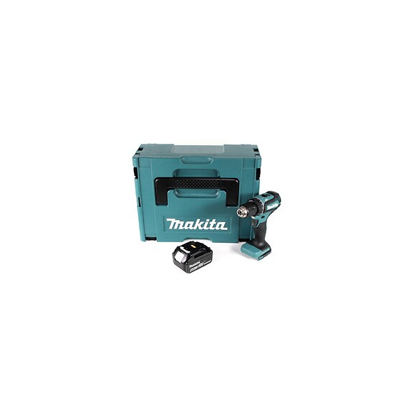 Makita Ddf 485 G1j 18 V Li-ion Perceuse Visseuse Sans Fil Brushless 13 Mm + Coffret Makpac + 1 X Batterie 6,0 Ah - Sans Chargeu