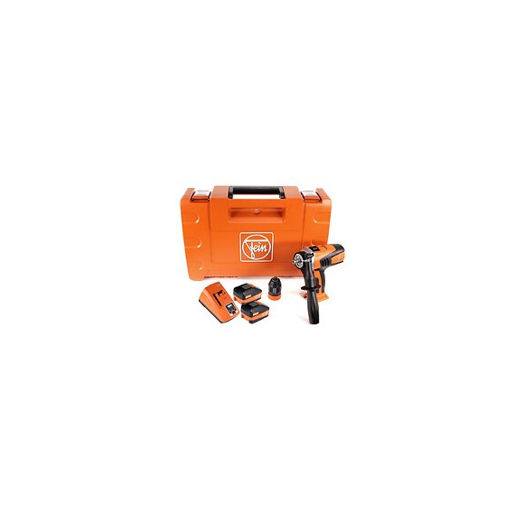 Fein Ascm 18 Qm Perceuse-visseuse Sans Fil - 4 Vitesses 18v 90nm ( 71161164000 ) Set + Coffret De Transport + 2x Batteries 6,0 