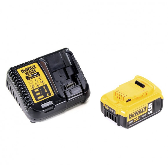 Dewalt Dcd 991 P1 18 V Brushless Li-ion Perceuse Visseuse Sans Fil Avec Boîtier Tstak Ii + 1x Batterie Dcb 184 5,0 Ah + Charge