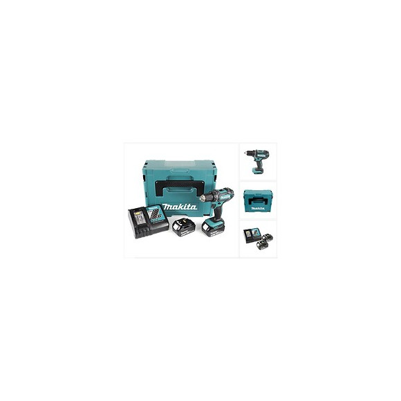 Makita Ddf 482 Rfj Perceuse Visseuse Sans Fil 18v 62nm + 2x Batteries 3,0 Ah + Chargeur + Makpac