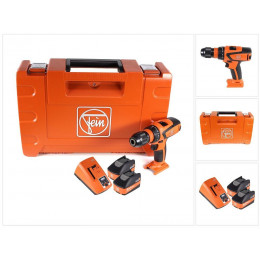 Fein Ascm 18 Qsw Perceuse Visseuse Sans Fil 4-vitesses 18v 40nm ( 71161264000 ) Set + Coffret De Transport + 2x Batteries 5,2 A
