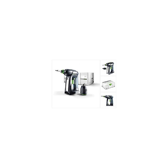 Festool C 18 Li-basic Perceuse-visseuse Sans Fil Avec Boîtier Systainer Sans Batterie Ni Chargeur ( 574737 )
