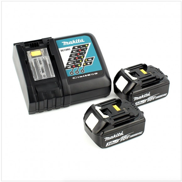 Makita Ddf 481 Rfj Perceuse Visseuse Sans Fil 18v 115 Nm + 2x Batteries 3,0 Ah + Chargeur + Makpac